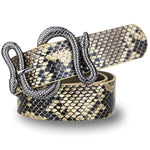 ceinture cuir femme serpent