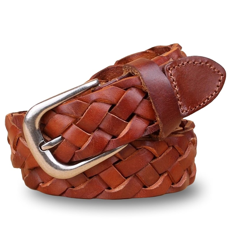 Ceinture pour Femme en Cuir Tréssée Cuir Millénaire