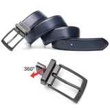 ceinture reversible noir bleu