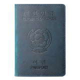 porte passeport coréen cuir