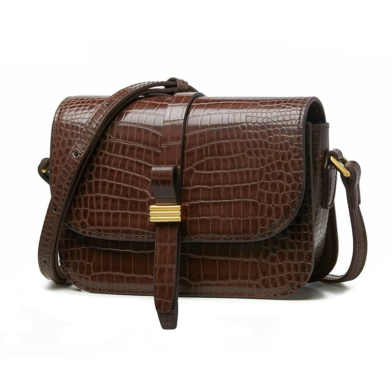 Sac Bandoulière Cuir Femme Crocodile - Main Image