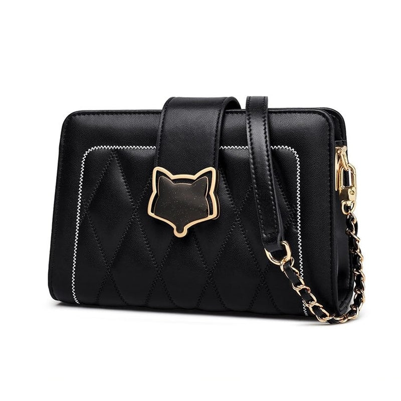 Sac A Main Femme Grande Capacité - Cuir Synthetique - Bandouliere - Noir Noir