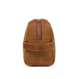 trousse de toilette cuir classique vue laterale