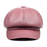 beret-casquette cuir femme rose