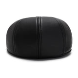 beret cuir homme style arriere