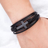 bracelet croix homme