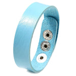 bracelet cuir bleu