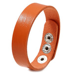 bracelet cuir orange