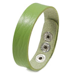 bracelet cuir vert