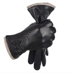 gants classique noir femme