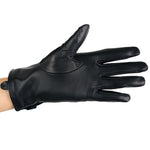 gants cuir femme elegants noir