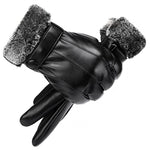 gants cuir homme polaire