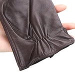 gants cuir qualite marron