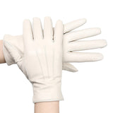 gants femme blanc
