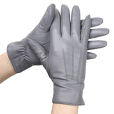 gants femme cuir gris
