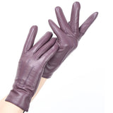 gants femme violet