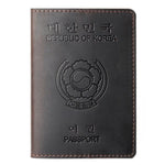 protège-passeport cuir Corée du sud