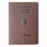 porège-passeport cuir marron allemagne