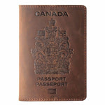 protège-passeport cuir marron canada