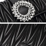 sac noir cuir texture