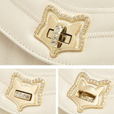 sac bandouliere femme blanc strass